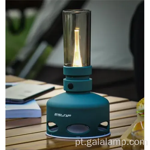 Lâmpada de querosene LED sem chama USB moderna